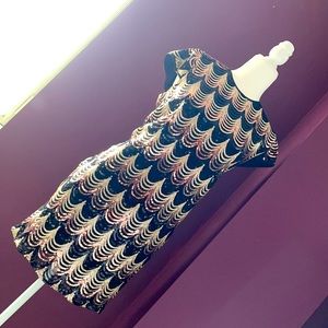 Romeo & Juliet Couture Sequined Cocktail Dress
